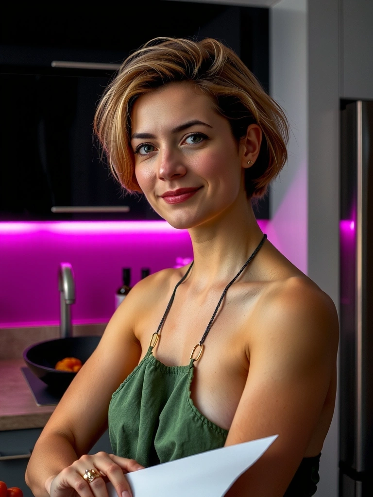 Portrét nutričního specialisty v kuchyni